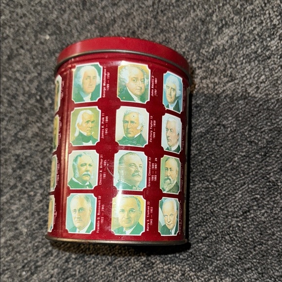 Vintage Presidential Collectible Tin - Red 1989 Valleybrook - Picture 5 of 8